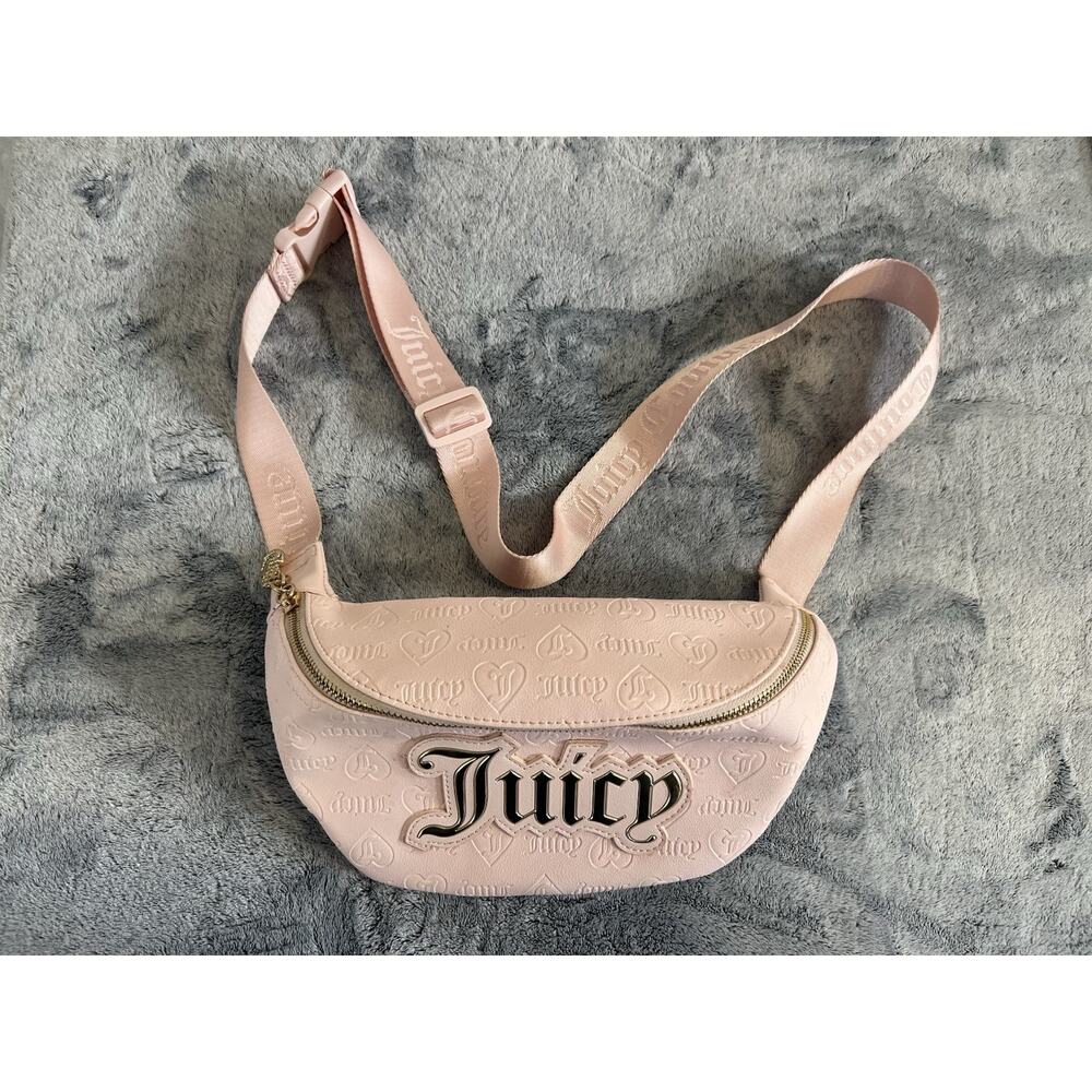 Juicy Couture Fanny Pack/Belt Bag Handbag pack pink - Picture 2 of 13
